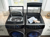 7.5 cu. ft. Smart Gas Dryer with FlexDry™ in Black Stainless Steel