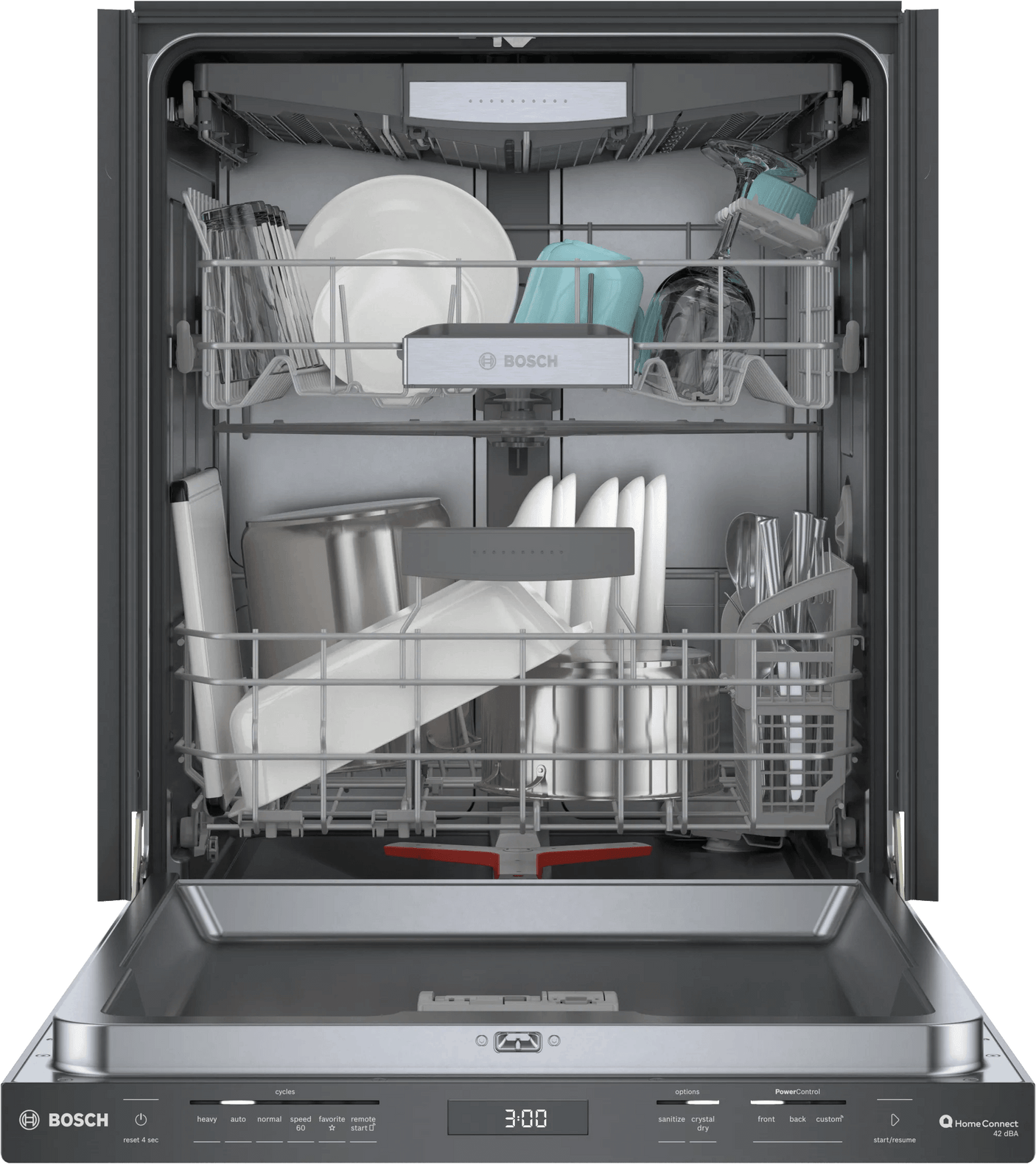 800 Series Dishwasher 24" Brushed black steel anti-fingerprint
