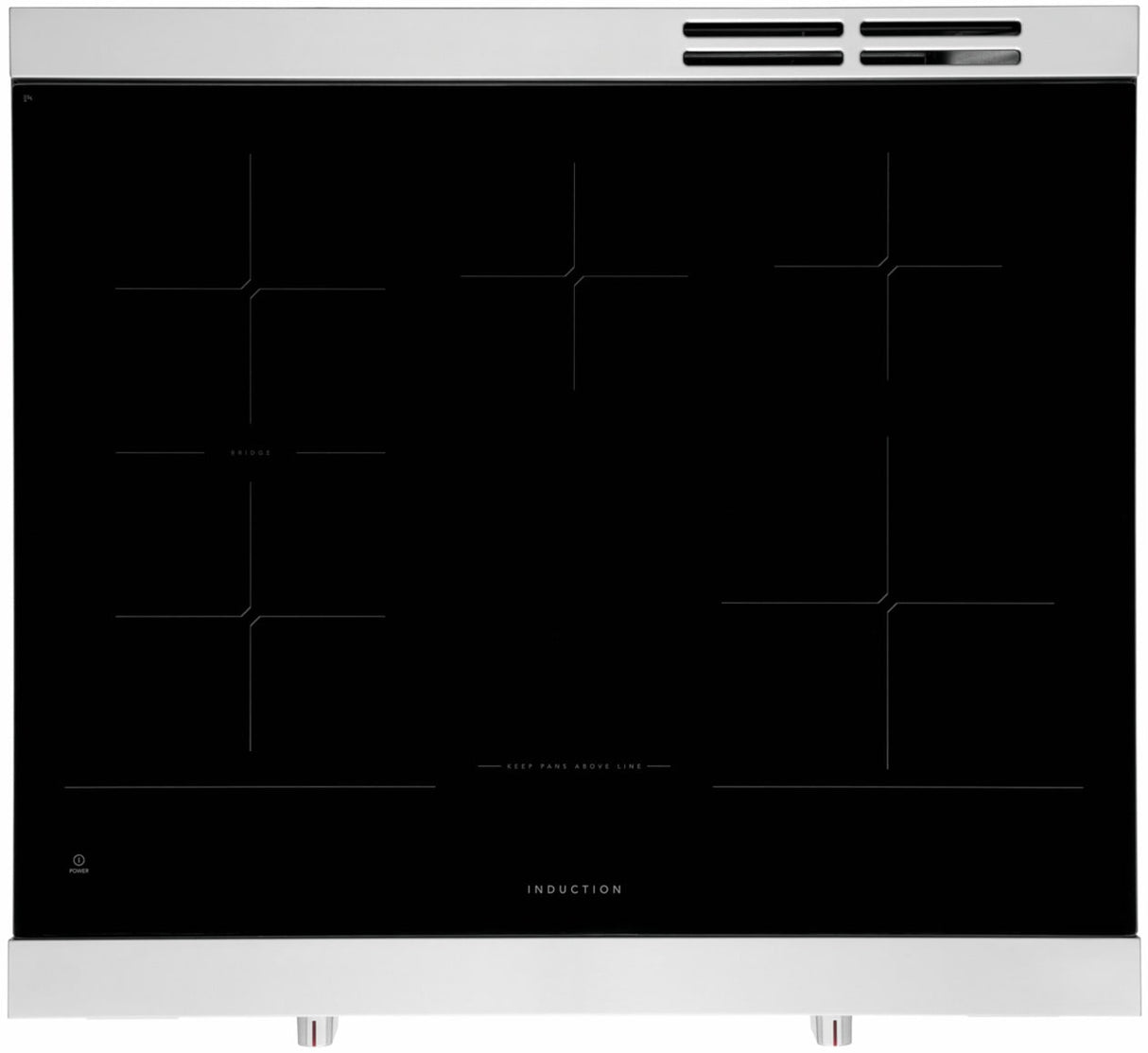 30" Induction Range with Total Convection