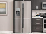23 cu. ft. Counter Depth 4-Door Flex™ Refrigerator with FlexZone™ in Stainless Steel