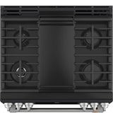 Café™ 30" Smart Slide-In, Front-Control, Dual-Fuel Range with Warming Drawer