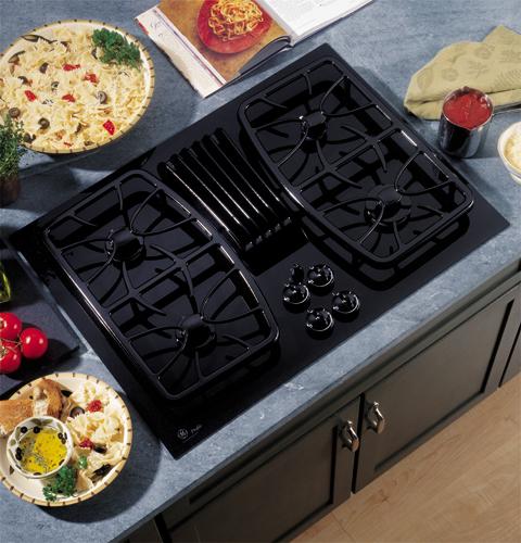 GE Profile 30" Built-In Gas Downdraft Cooktop