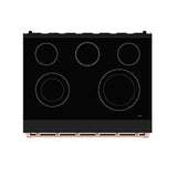 36 Inch Professional Electric Range In Black/rose Gold  Gordon Ramsay Series