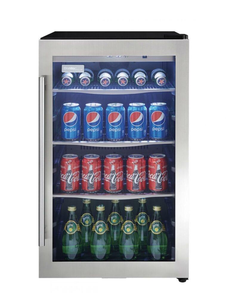 Danby 4.3 cu. ft. Free-Standing Beverage Center in Stainless Steel