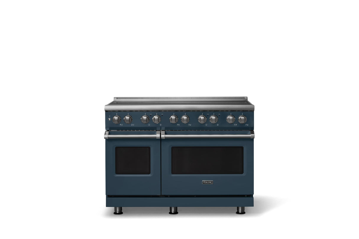 48"W. Induction Range (Finish: Squall, Trim: Polished Chrome)