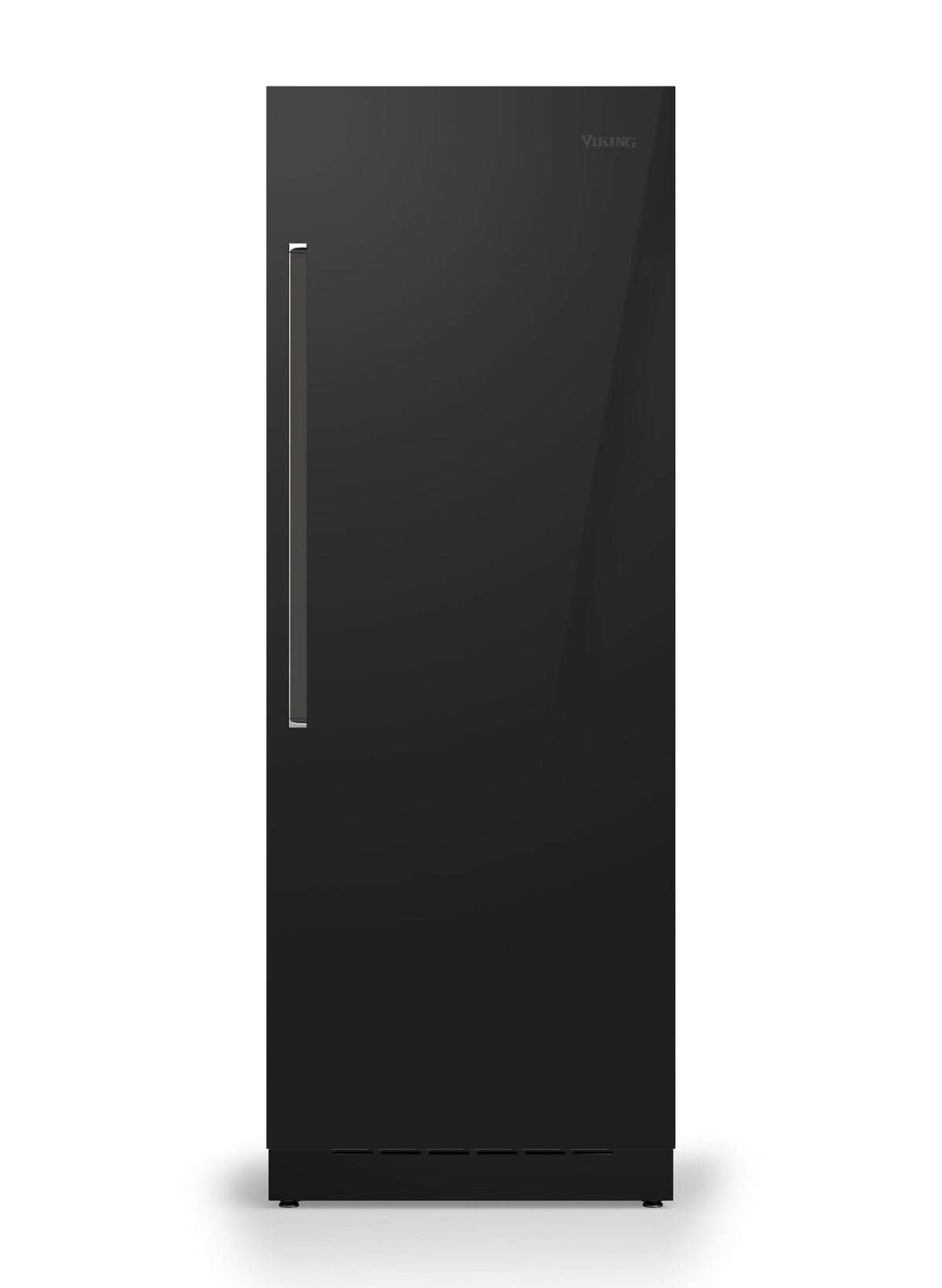 30" W. Integrated Column Door Panel - RVL Black Glass Right Hinge