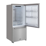 30 Inch Bottom Freezer Refrigerator In Stainless Steel