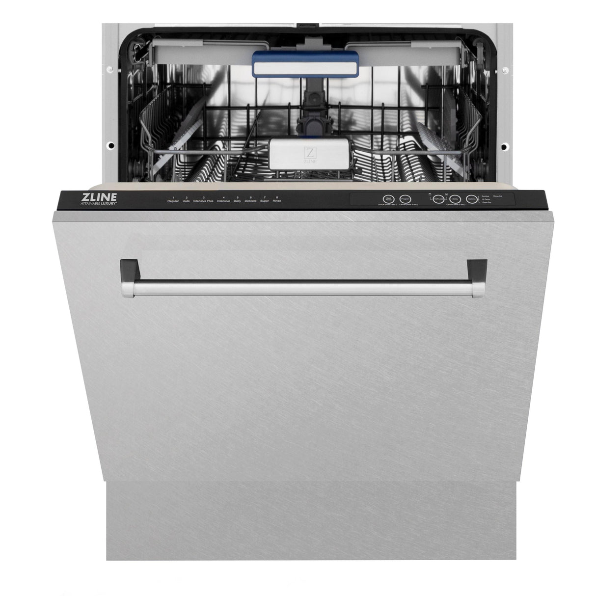 ZLINE 24" Tallac Series 3rd Rack Dishwasher with Traditional Handle, 51dBa (DWV-24) [Color: Red Gloss]