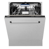 ZLINE 24" Tallac Series 3rd Rack Dishwasher with Traditional Handle, 51dBa (DWV-24) [Color: Red Gloss]