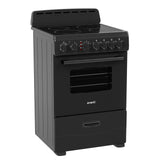 Avanti 24-Inch Freestanding Electric Range with Ceramic Glass Cooktop, in Black (CERU240P1B)