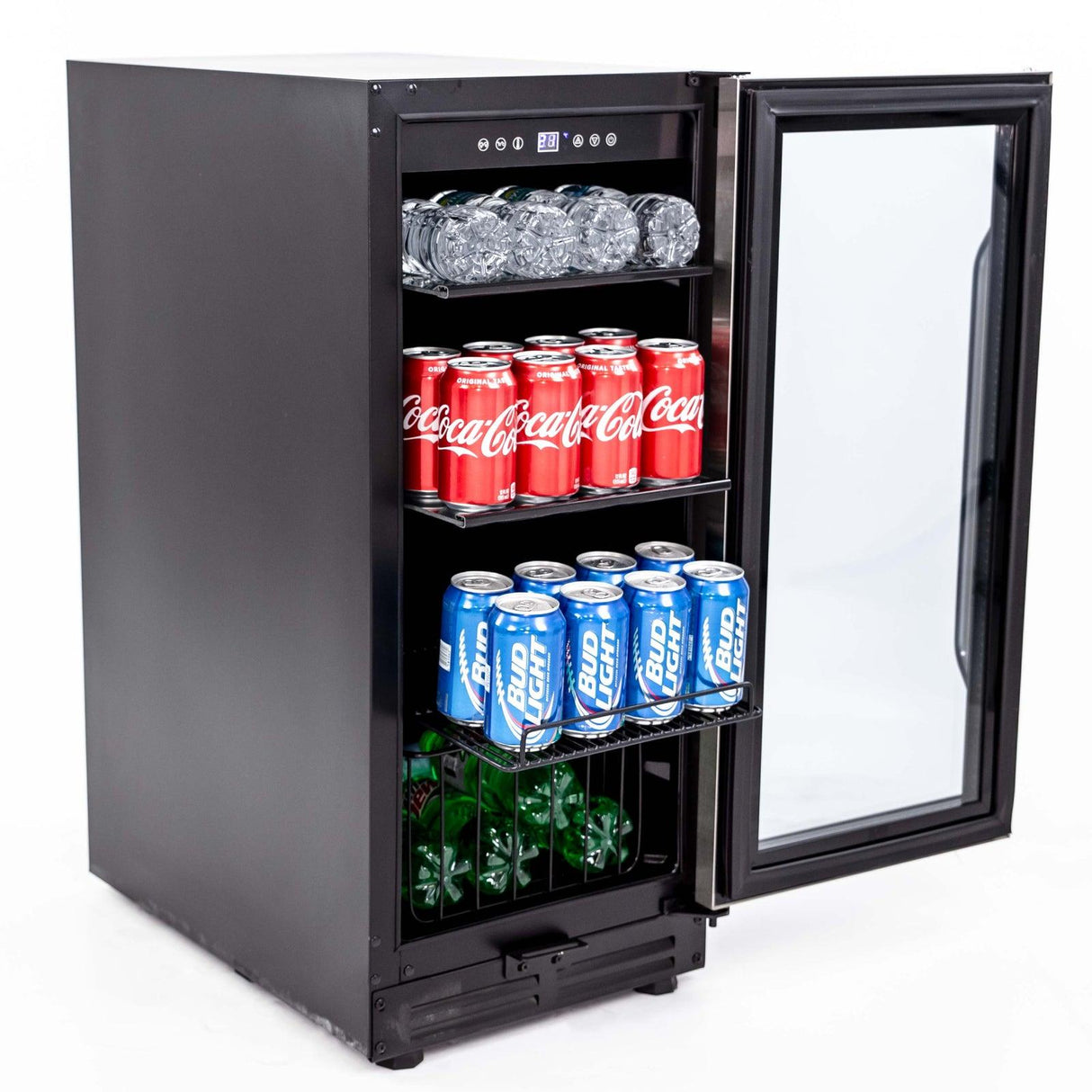 72 Can Beverage Center - Stainless Steel with Black Cabinet / 3.1 cu. ft.