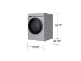Bespoke 5.3 cu. ft. Ultra Capacity Front Load Washer with AI OptiWash™ and Auto Dispense in Silver Steel