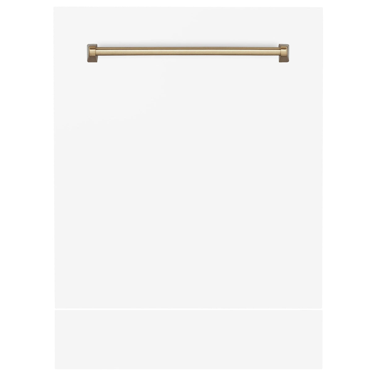 ZLINE 24 in. Autograph Edition Tallac Dishwasher Panel in White Matte with Accented Handle (DPVZ-WM-24) [Color: Matte Black]