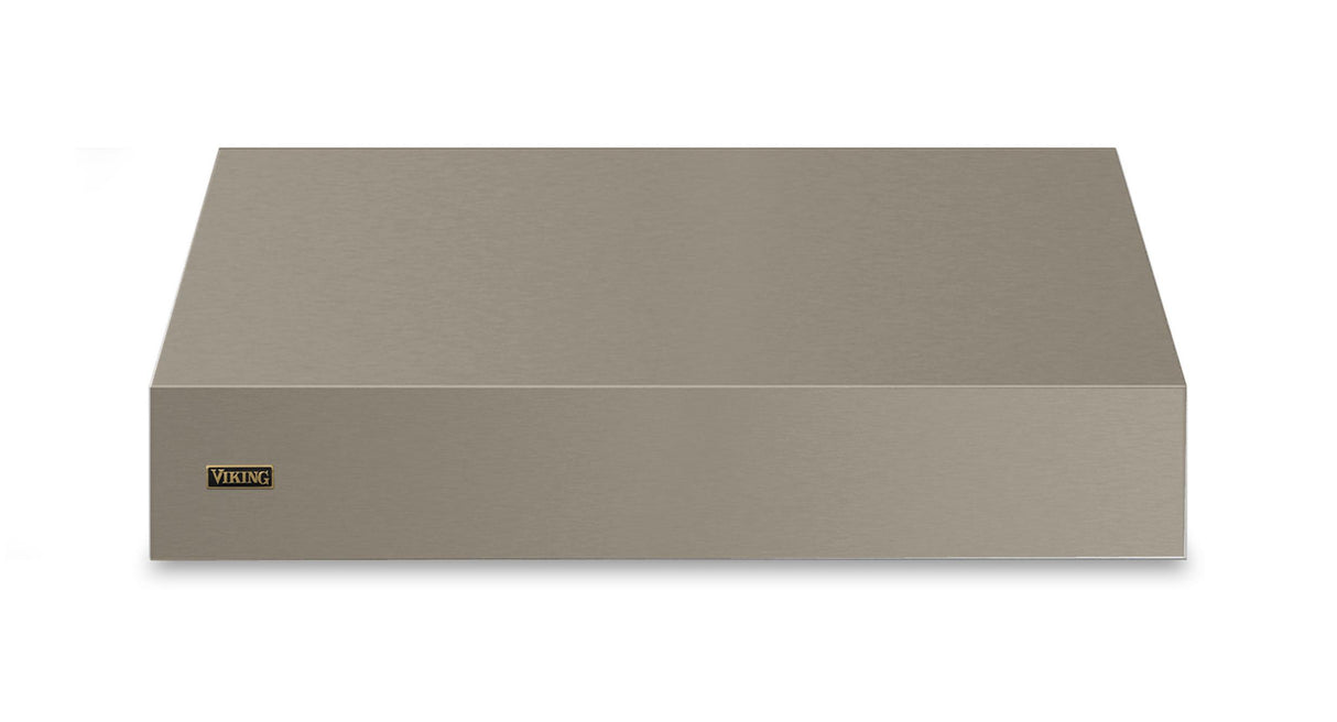 48"W. 18"H. Wall Hood (Finish: Nantucket, Trim: Brushed Brass)