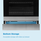 Danby 30 Slide in Smooth Top Electric Range with Knob Controls in Stainless Steel
