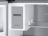 23 cu. ft. Counter Depth 4-Door French Door Refrigerator with Polygon Handles in Stainless Steel