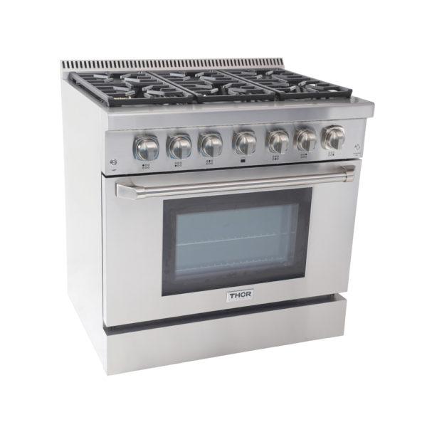 36 Inch Professional Dual Fuel Range In Stainless Steel