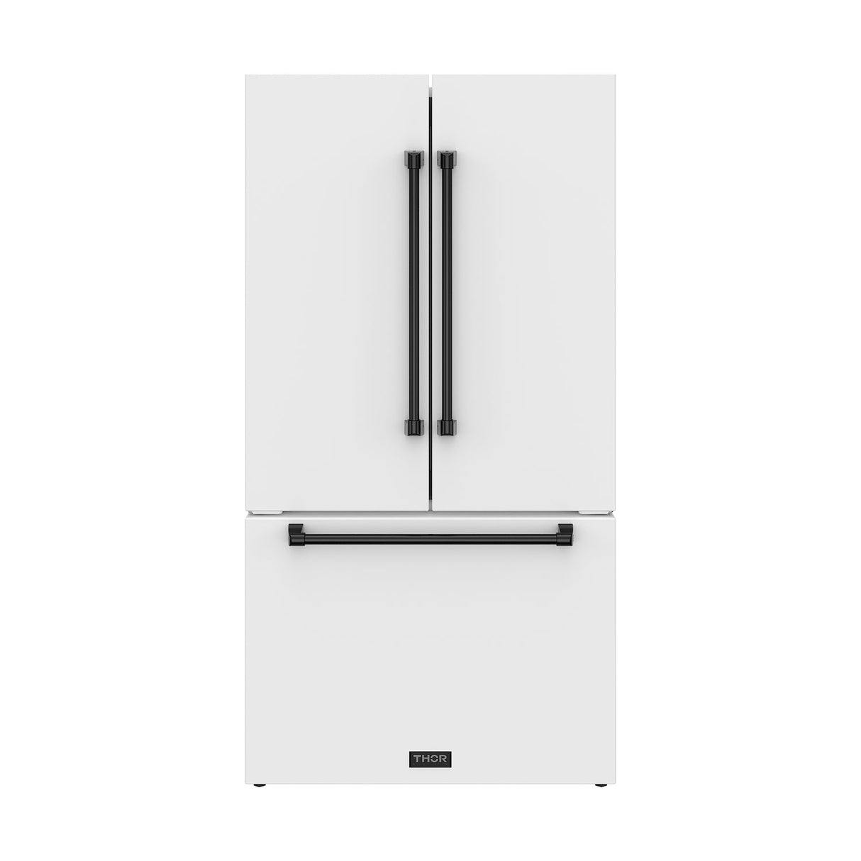 36 Inch French Door Counter Depth Refrigerator With Ice Maker - White/black  Gordon Ramsay Series