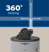 GE RealMAX Choice 40-Gallon Tall Liquid Propane Power Vent Water Heater