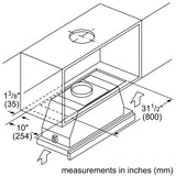 500 Series, 36" Pull-out Hood S/S