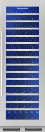Presrv Wine Cooler, 24in Full Size, SS+Glass, Reversible Door, 1 Zone