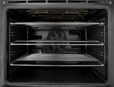 24in Electric, convection w/fan and circular element, smooth top 4 zone, stainless