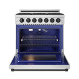 36 Inch Professional Gas Range With Precision Knob In Stainless Steel and Black  Gordon Ramsay Series