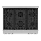 36 Inch Professional Gas Range With Tilt Panel Touch Control In Stainless Steel/black  Gordon Ramsay Series