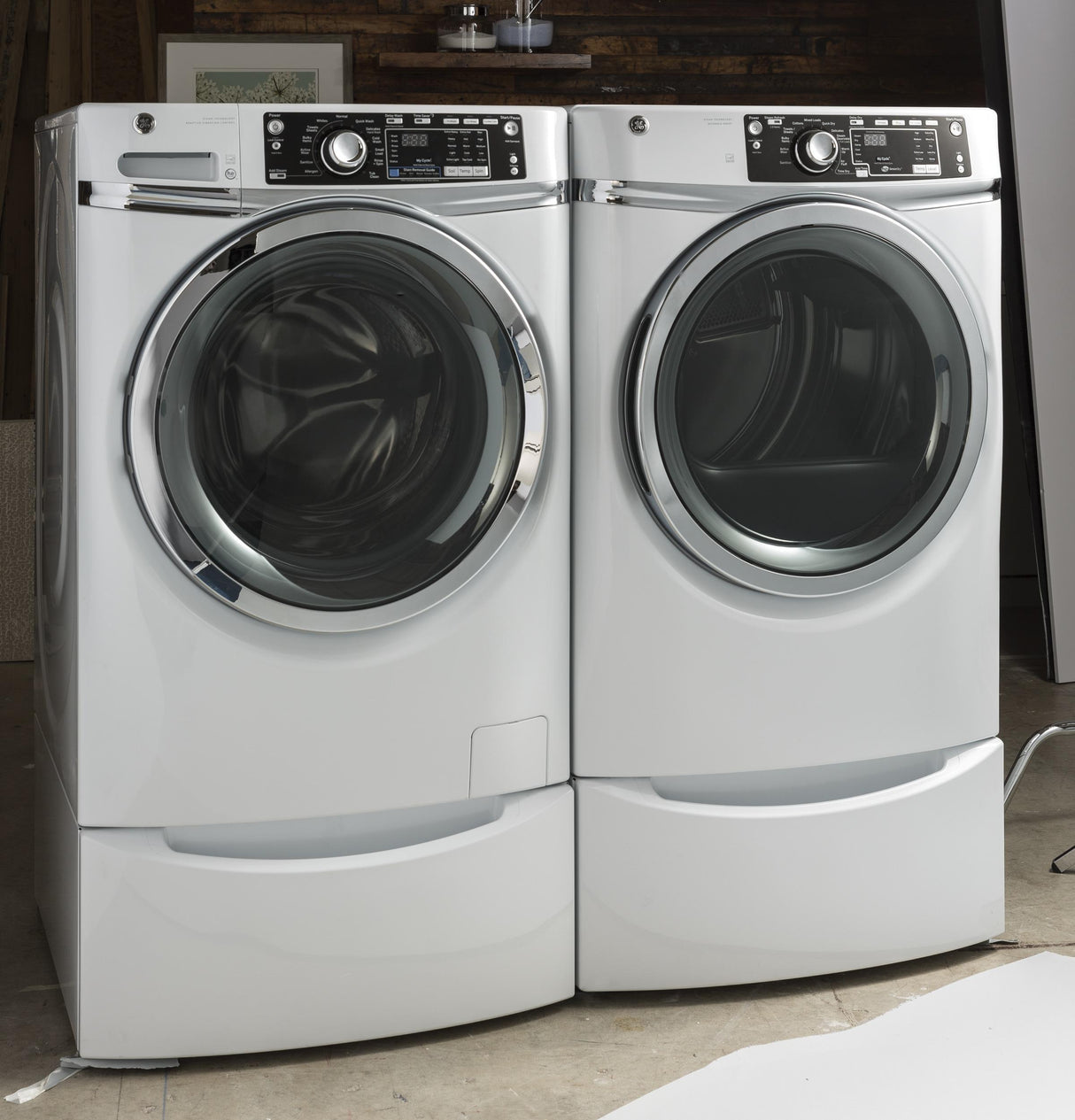 GE® 8.3 cu. ft. Capacity Front Load Electric ENERGY STAR® Dryer with Steam