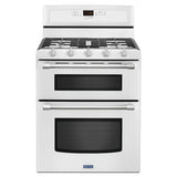 Maytag® 30-inch Wide Double Oven Gas Range with Power™ Burner - 6.0 cu. ft. - White