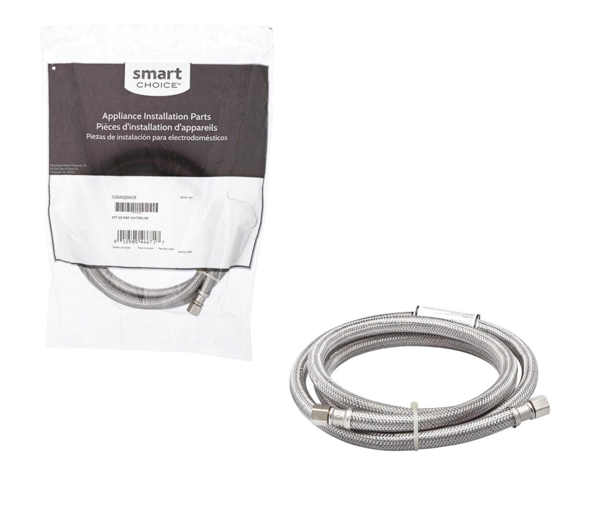 5' Braided Stainless Steel Waterline