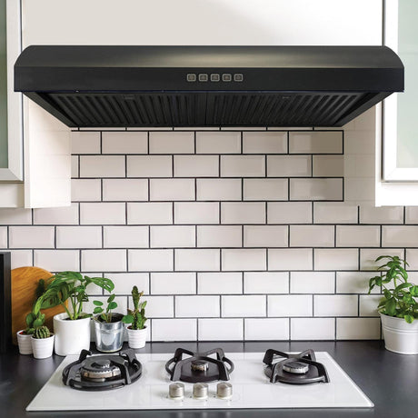 30" 400 CFM Under Cabinet Range Hood Black
