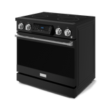 36 Inch Professional Electric Range With Tilt Panel Touch Control In Black/stainless Steel  Gordon Ramsay Series