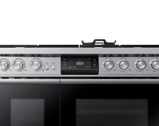 48" Pro Dual-Fuel Steam Range, Silver Stainless Steel, Natural Gas & Liquid Propane