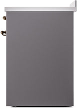 Nostalgie II 30 Inch Electric Freestanding Range in Matte Graphite with Bronze Trim