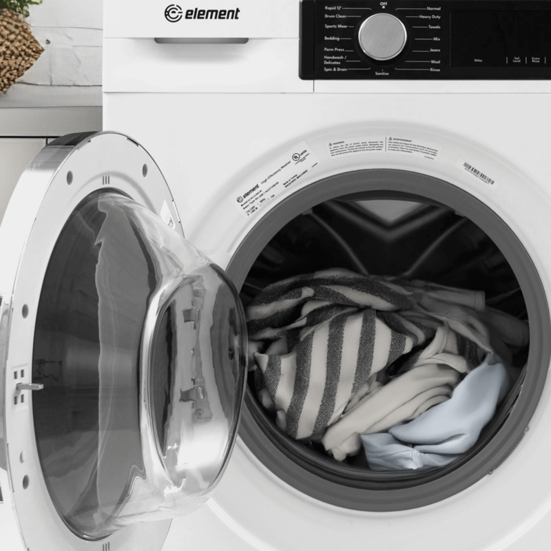 Element 24-inch 2.2 cu. ft. Front Load Washer - White, ENERGY STAR (ECW2224EGW)