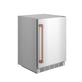 Gordon Ramsay Collection 24 Inch Outdoor Undercounter Beverage Cooler In Stainless Steel/rose Gold