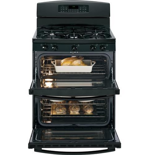 GE® 30" Free-Standing Gas Double Oven Range