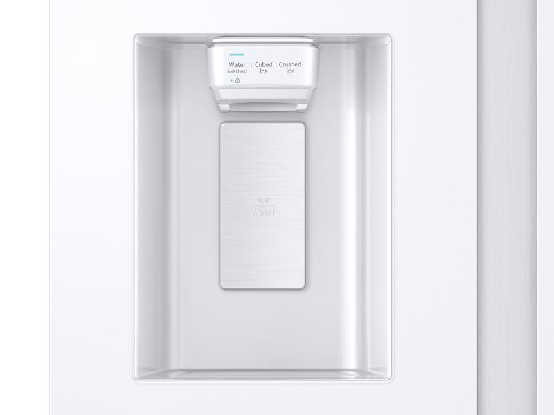 27.4 cu. ft. Large Capacity Side-by-Side Refrigerator in White