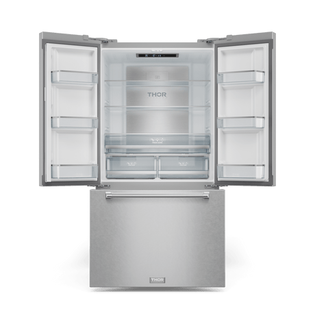 36 Inch 20.3 Cu Ft French Door Counter Depth Refrigerator With Ice Maker In Stainless Steel  Gordon Ramsay Series