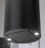 600/395 CFM Designer Cylinder Wall Mount Black