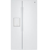 GE® 23.6 Cu. Ft. Counter-Depth Side-By-Side Refrigerator with Extra Tall Dispenser and In-Door Icemaker