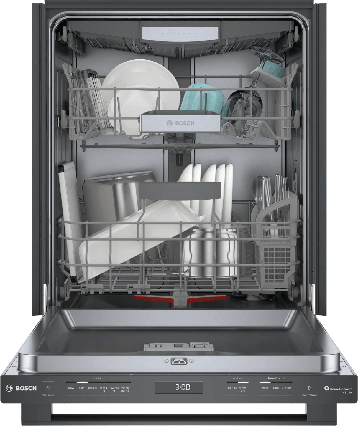 800 Series Dishwasher 24" Brushed black steel anti-fingerprint