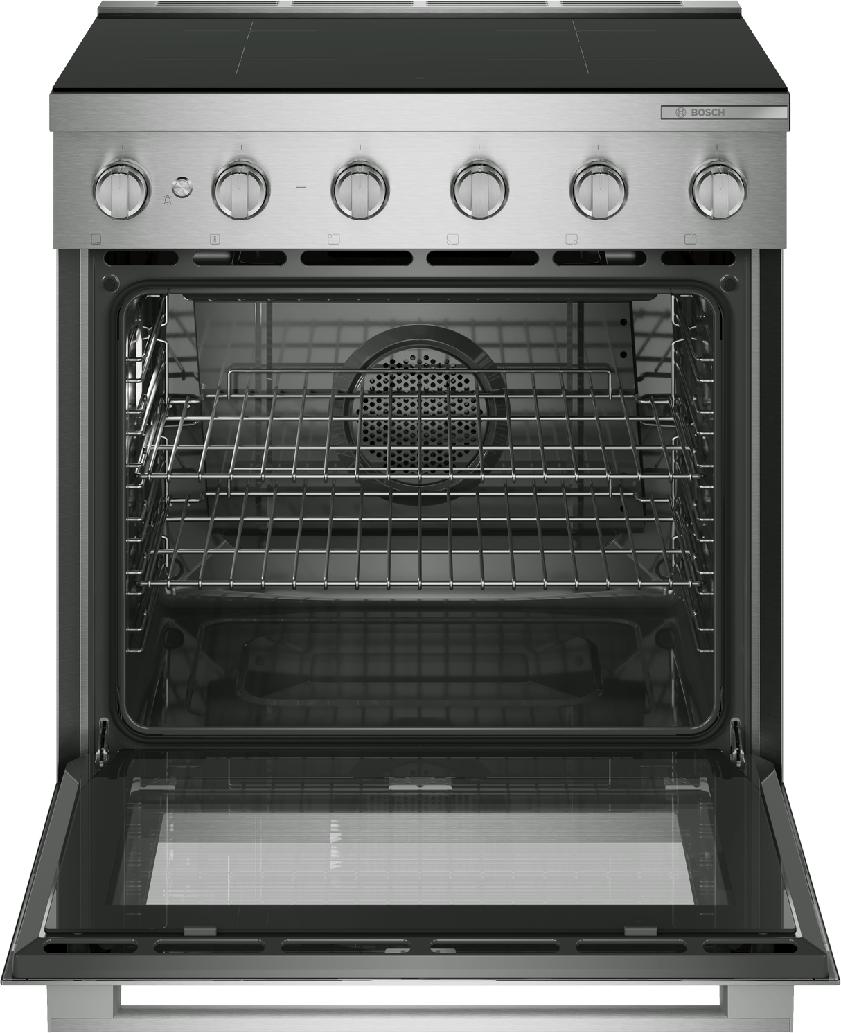 500 Series, Induction freestanding range cooker, 30'', Stainless steel