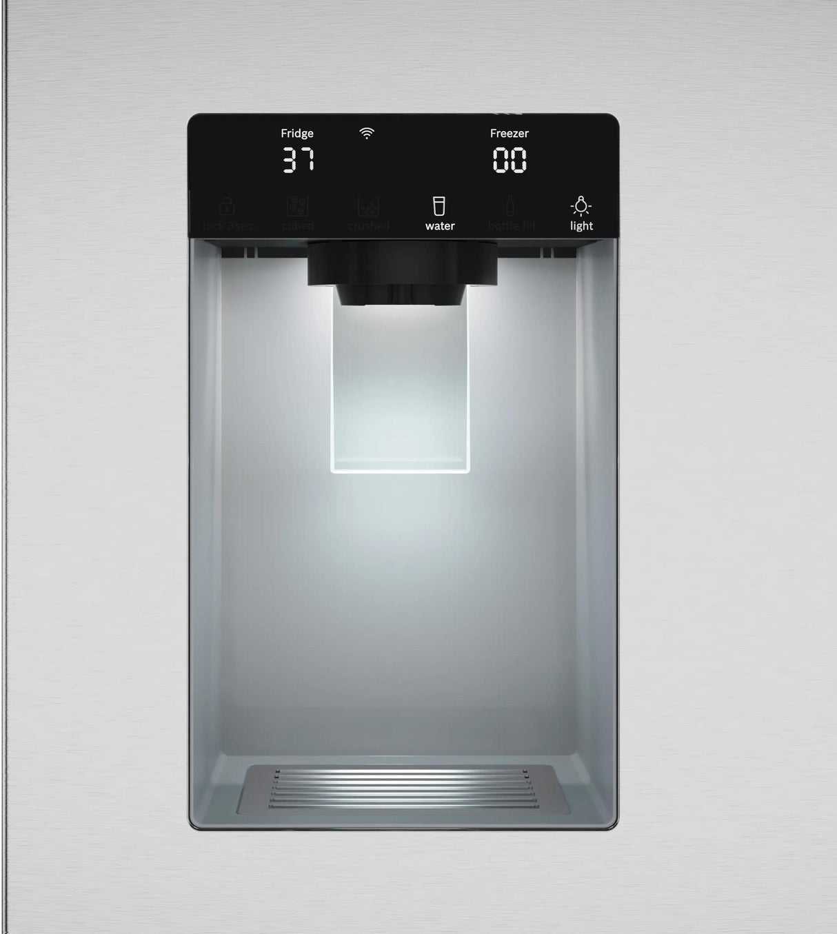100 Series French Door Bottom Mount Refrigerator 36" Stainless steel (with anti-fingerprint), Total No Frost