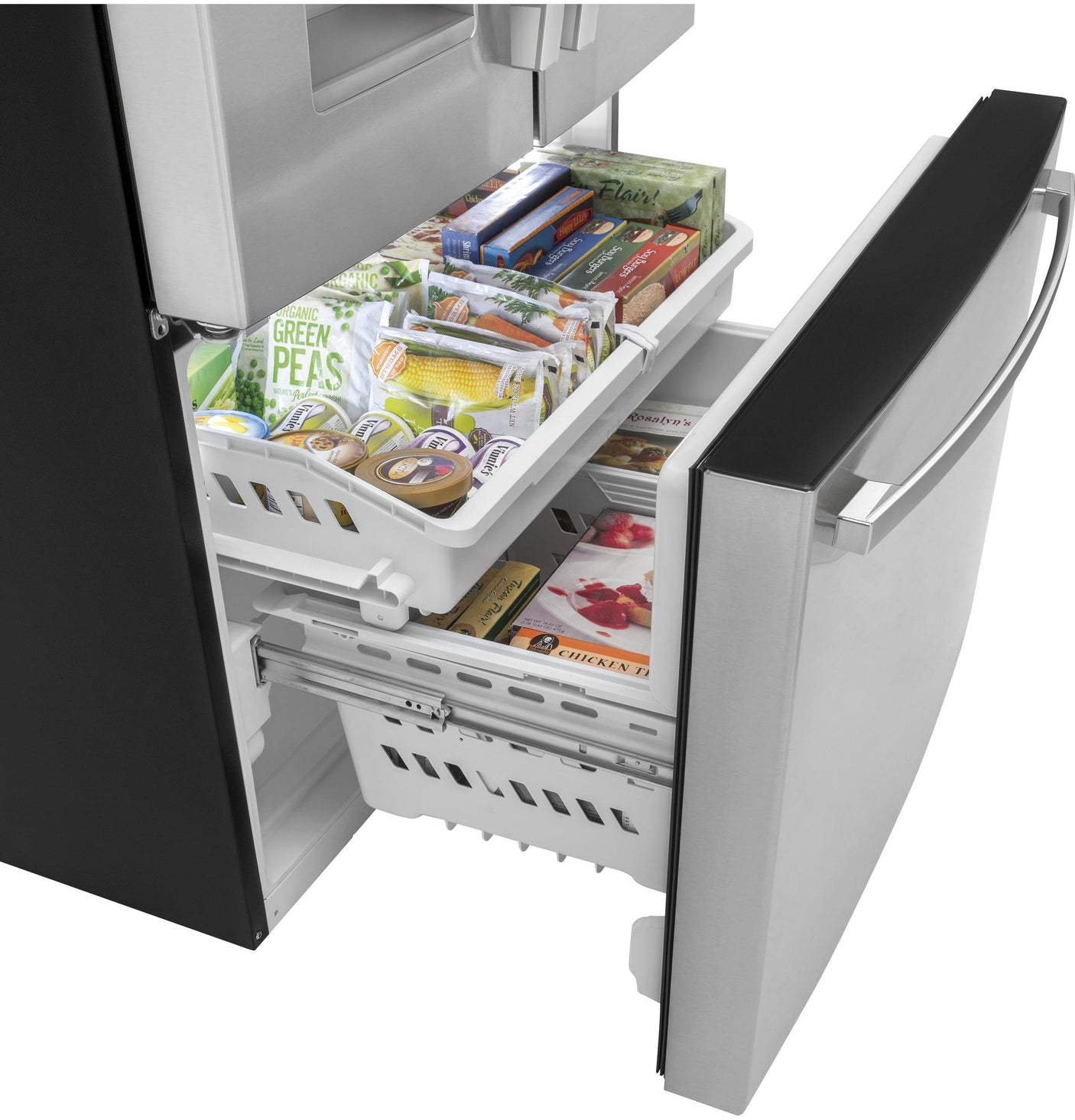 GE ENERGY STAR 25.7 Cu. Ft. Fingerprint Resistant French-Door Refrigerator