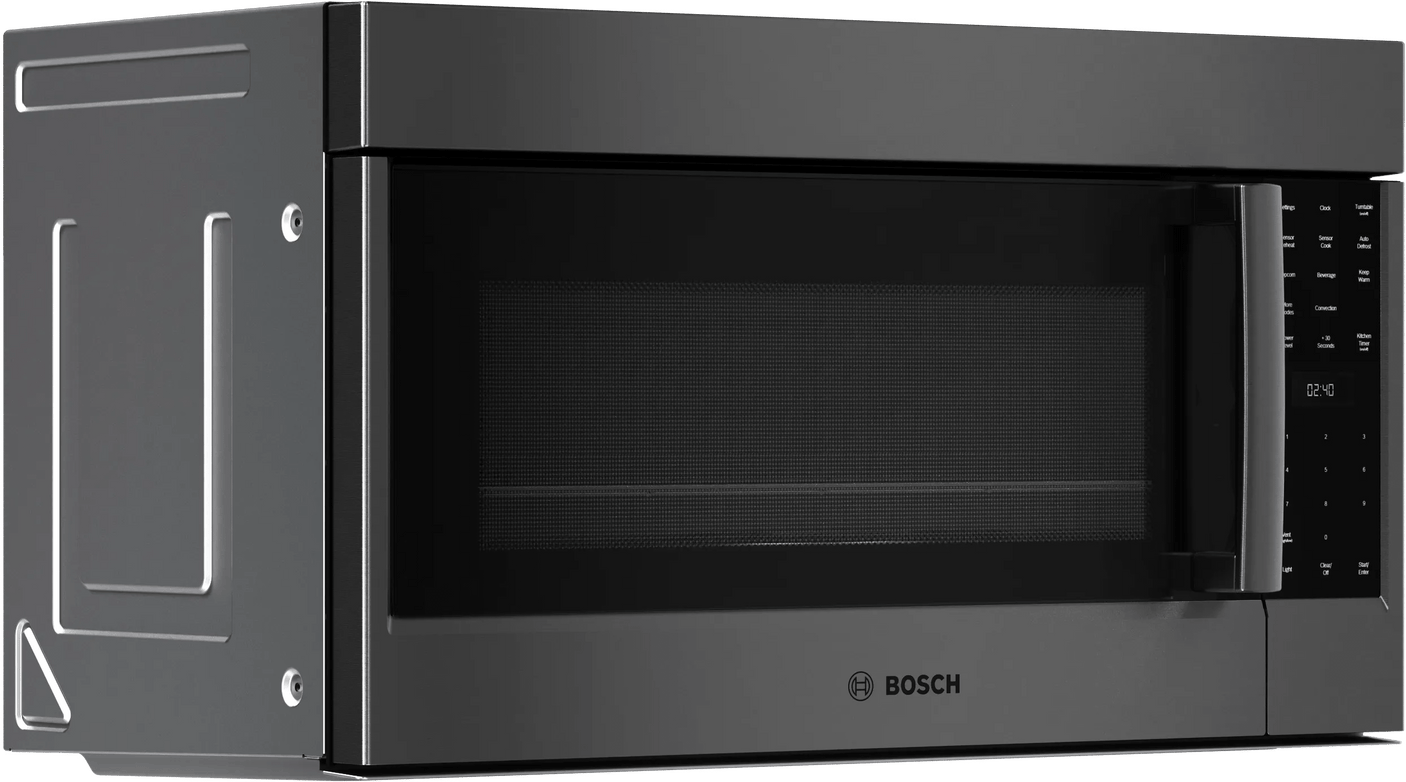 800 Series Over-The-Range Microwave 30" Left SideOpening Door, Black Stainless Steel