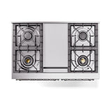 ILVE UND40FNMPAWCLP Nostalgie II Noblesse 40 inch Dual Fuel Range (Liquid Propane, Triple Glass Door, Antique White, Chrome)