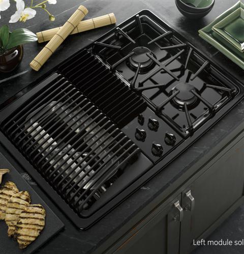 GE Profile™ Series Built-In Downdraft Gas Modular Cooktop