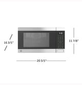 GE® 1.0 Cu. Ft. Capacity Countertop Convection Microwave Oven with Air Fry